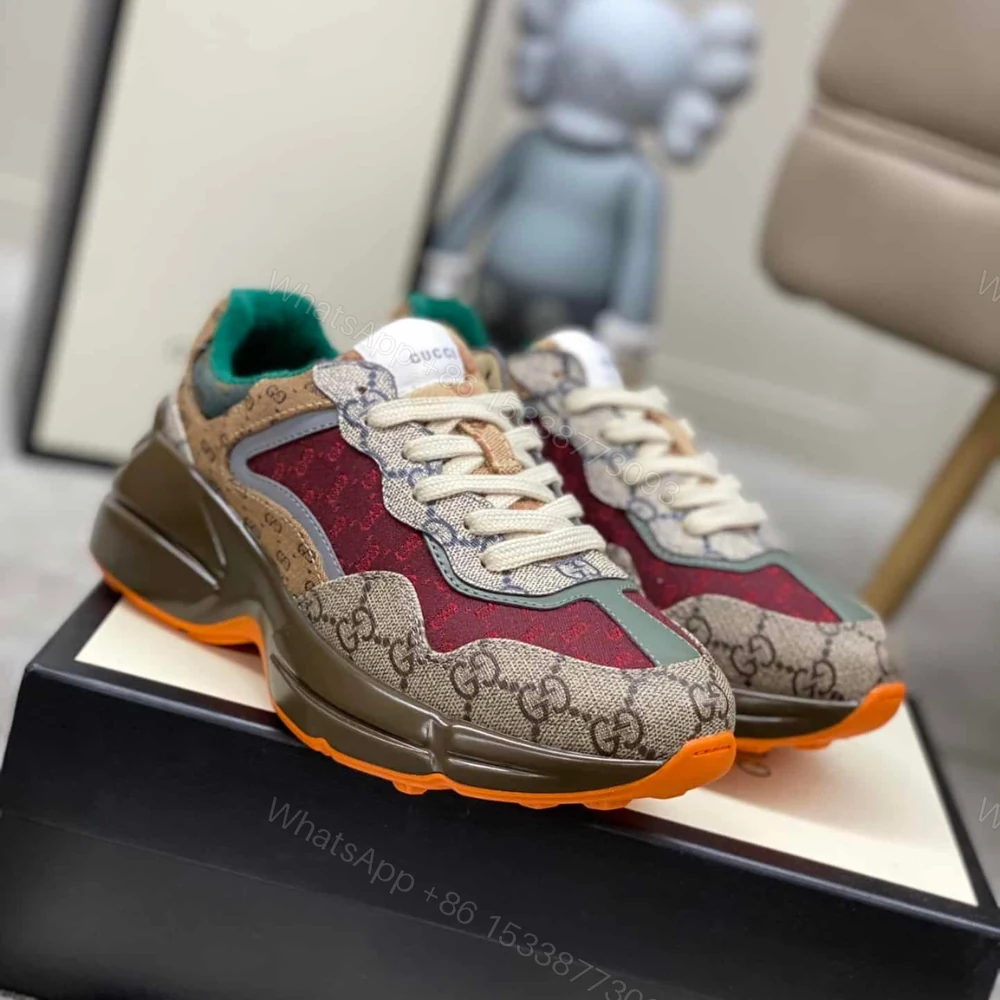 View 3 of Gucci Women’S GG Rhyton Sneaker ‎619891 99WG0-6060