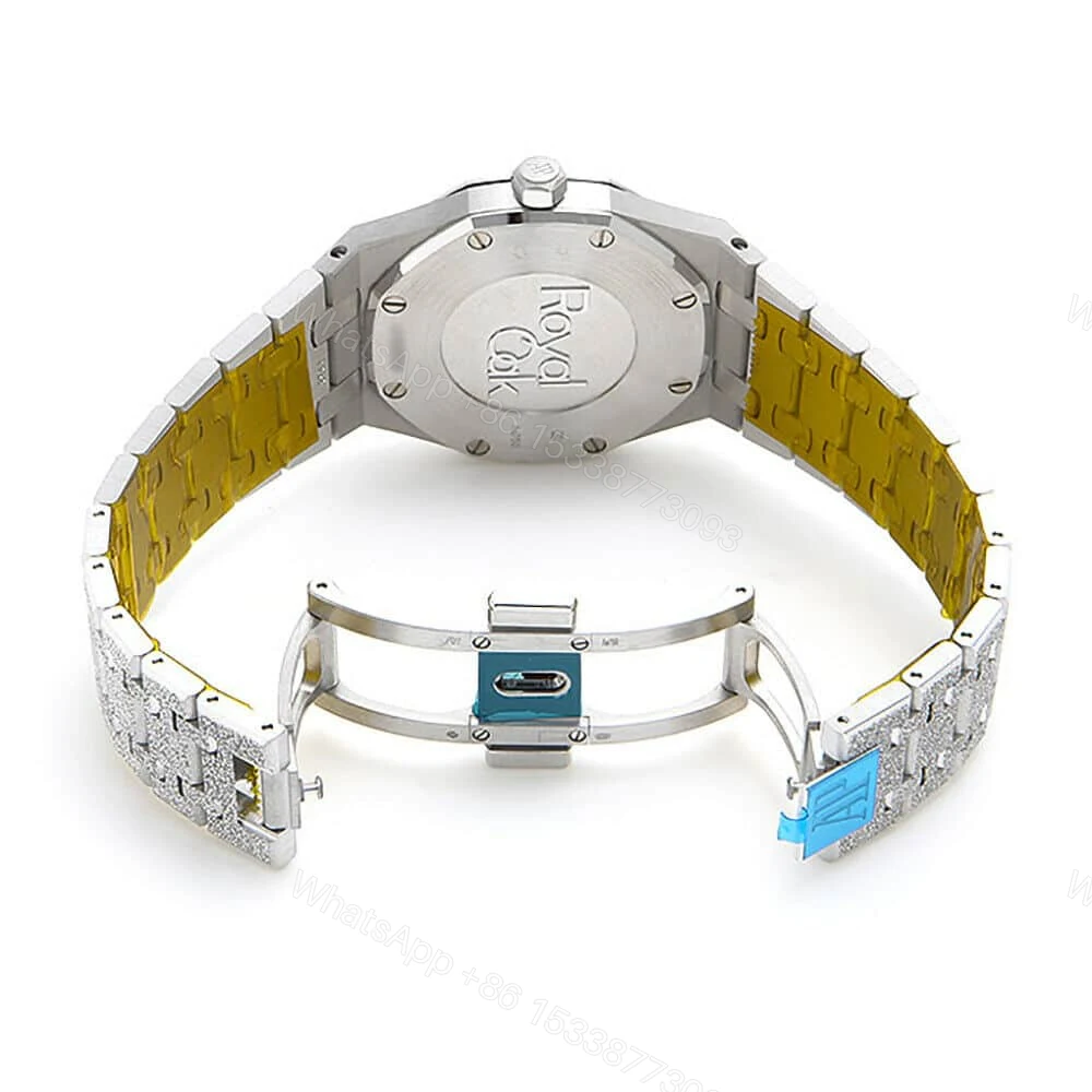 View 2 of Audemars Piguet Super Clone Frosted AP Blue Watch