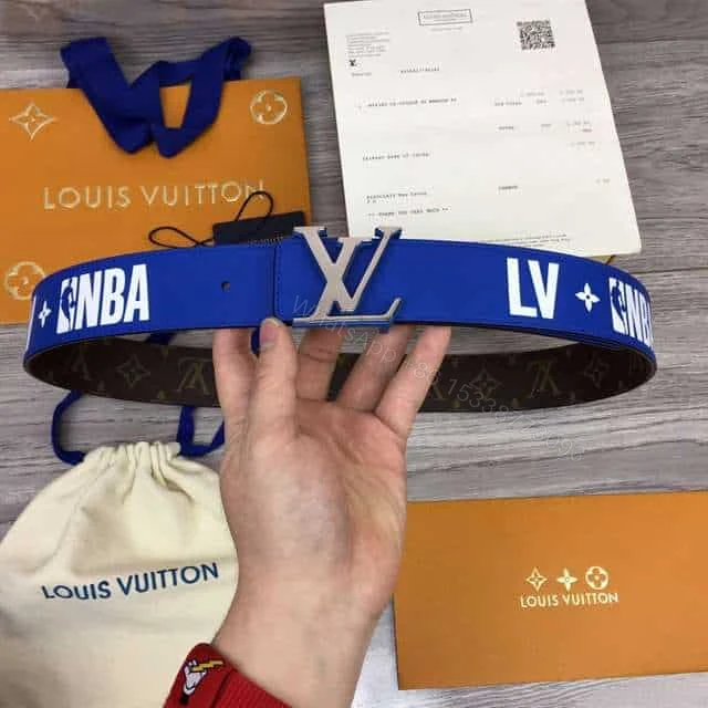 View 3 of LOUIS VUITTON X NBA 3 STEPS 40MM REVERSIBLE MONOGRAM CANVAS BELT – B113