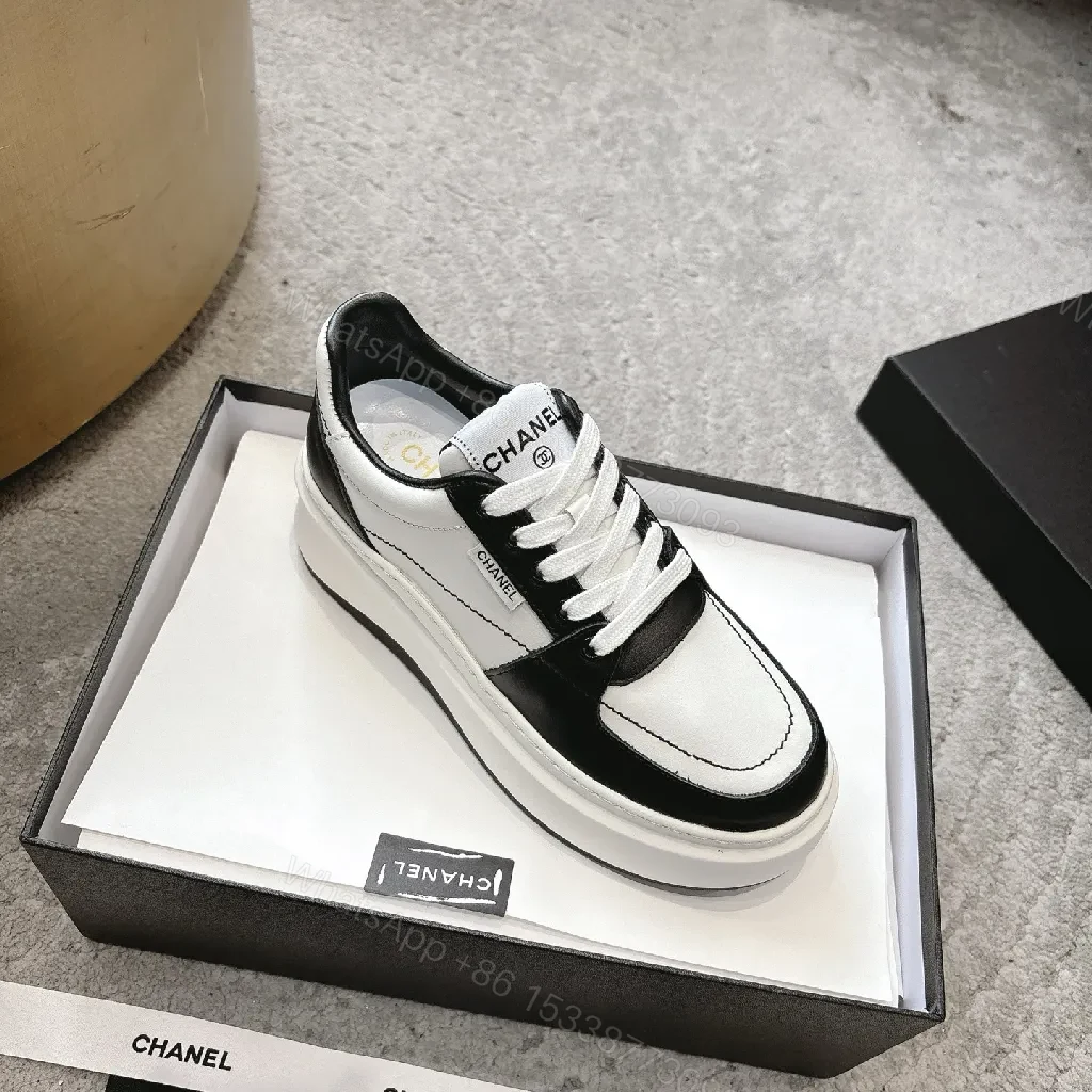 View 9 of Monochrome Luxe Chunky Sneakers: High-Top Comfort