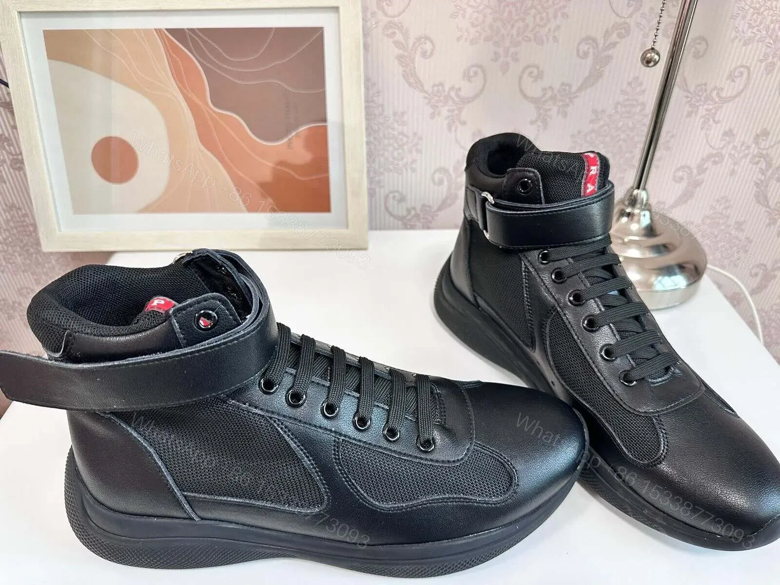 Prada America’s Cup Patent Leather Casual Shoe — view 1