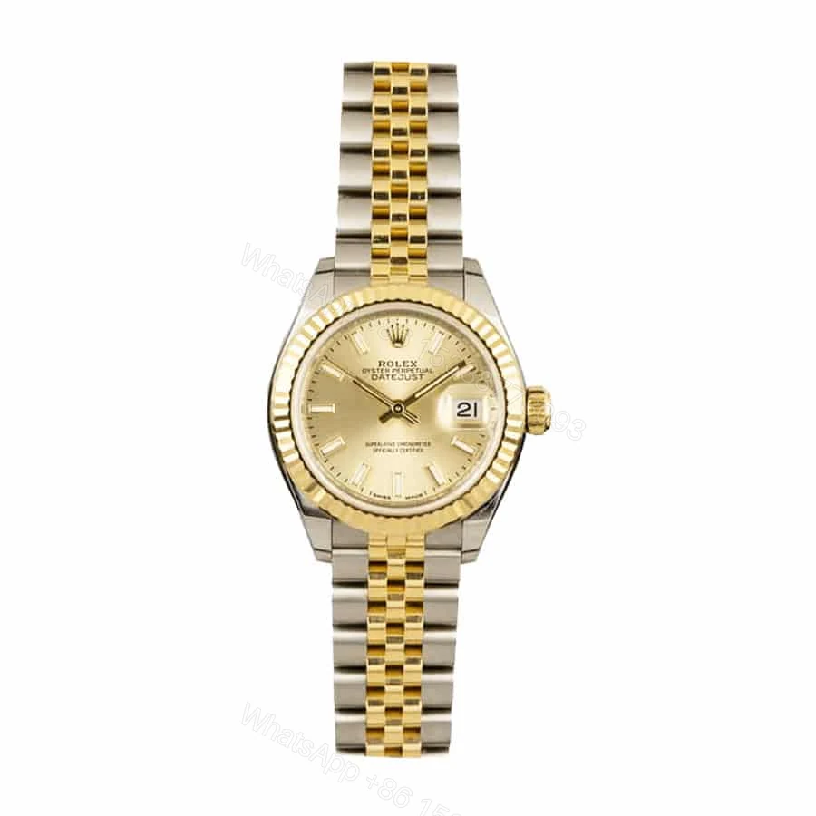 Rolex Lady-Datejust 279173 Super Clone : Two-Tone Champagne Dial 28mm — view 1