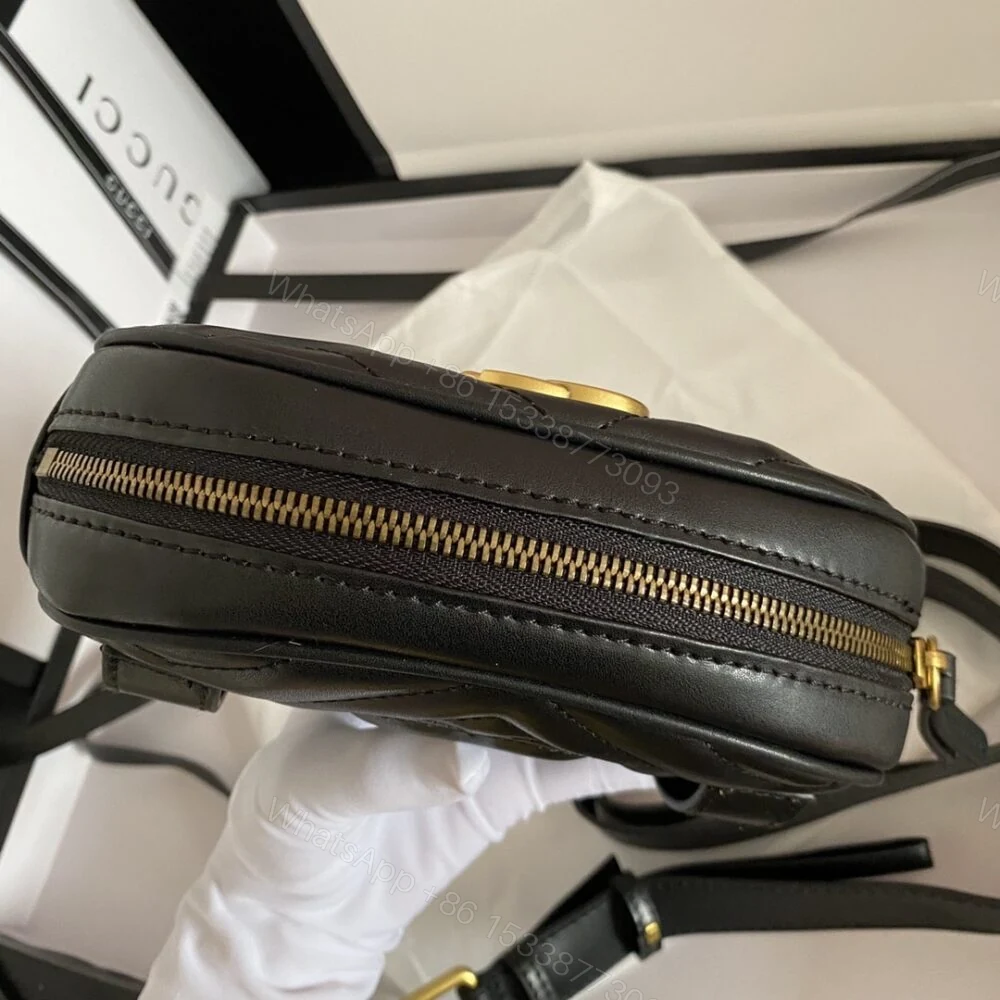 View 8 of Gucci GG Marmont Matelasse Belt Bag Black 18Cm