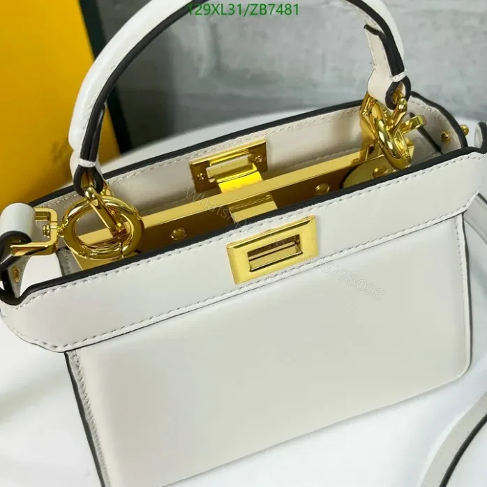 View 31 of Fendi Beige Peekaboo ISeeU Small Bag ZB7481
