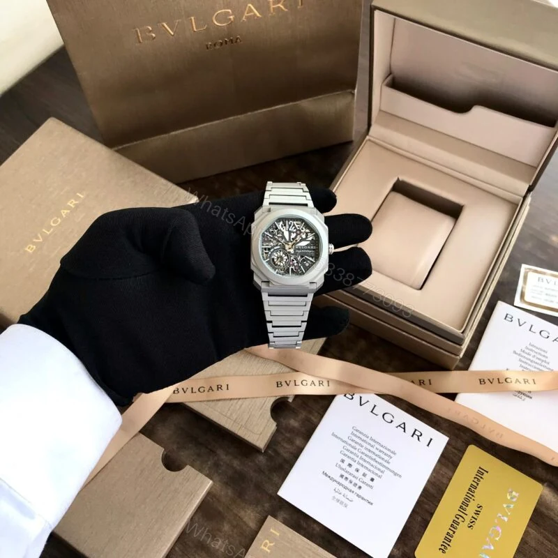 View 4 of Bvlgari Octo Finissimo Skeleton Grey 35mm Automatic