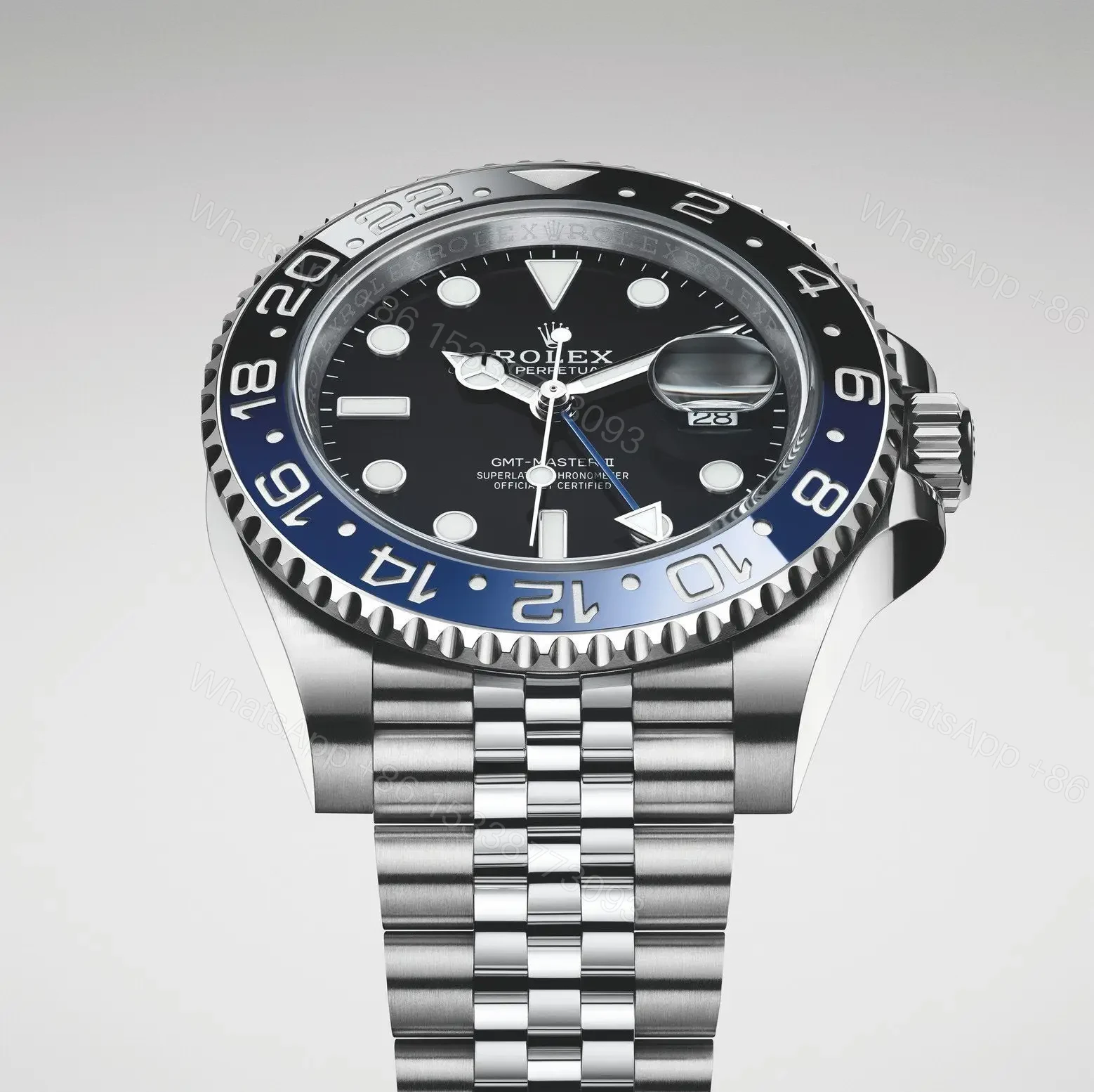 View 2 of Replica ROLEX GMT-MASTER II “BATMAN” 126710BLNR