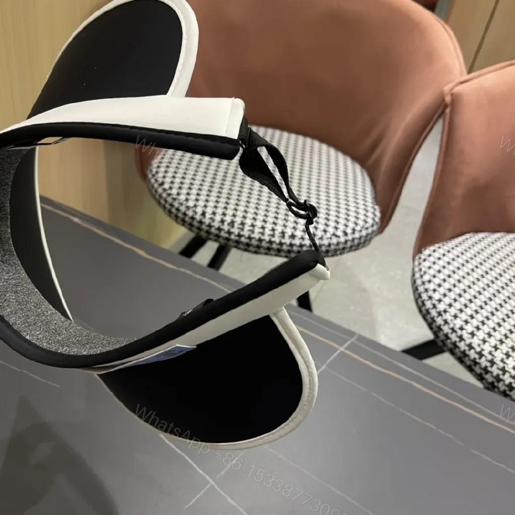View 2 of White-Black Cushioned Headband in Luxe Belted Style, Unisex
