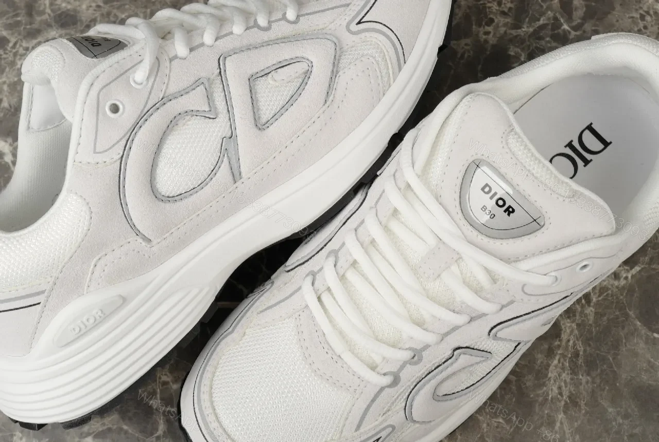 View 4 of White Leather-Blend High-Top Sneakers: Luxury Everyday Comfort