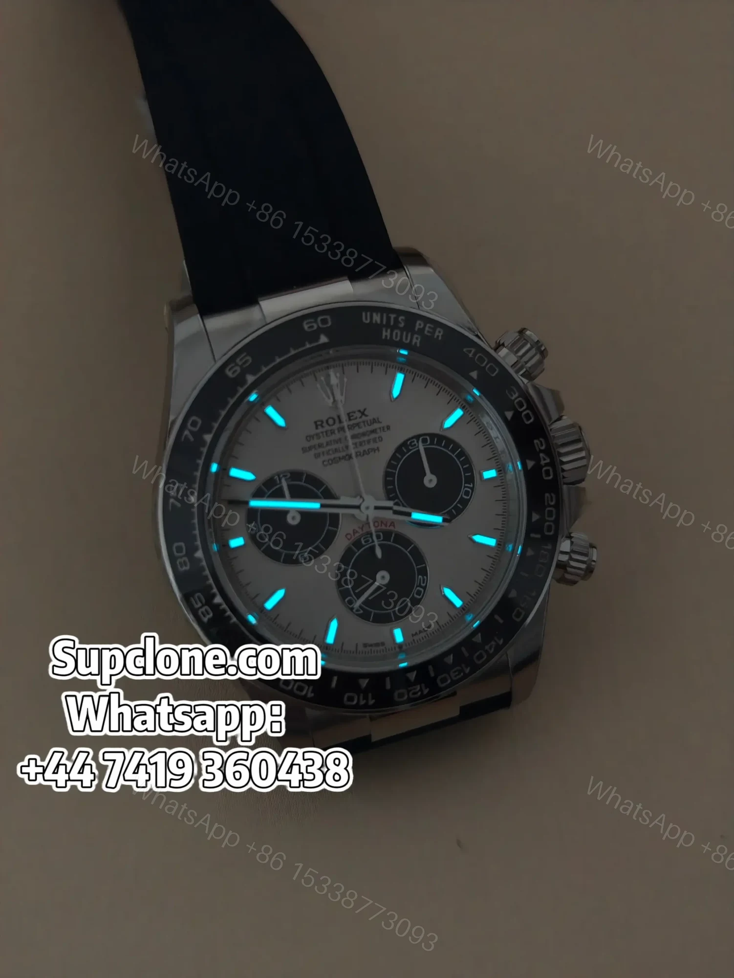 View 2 of Rolex Daytona Super Clone M126519LN-0006 Silver Dial 4131 Movement