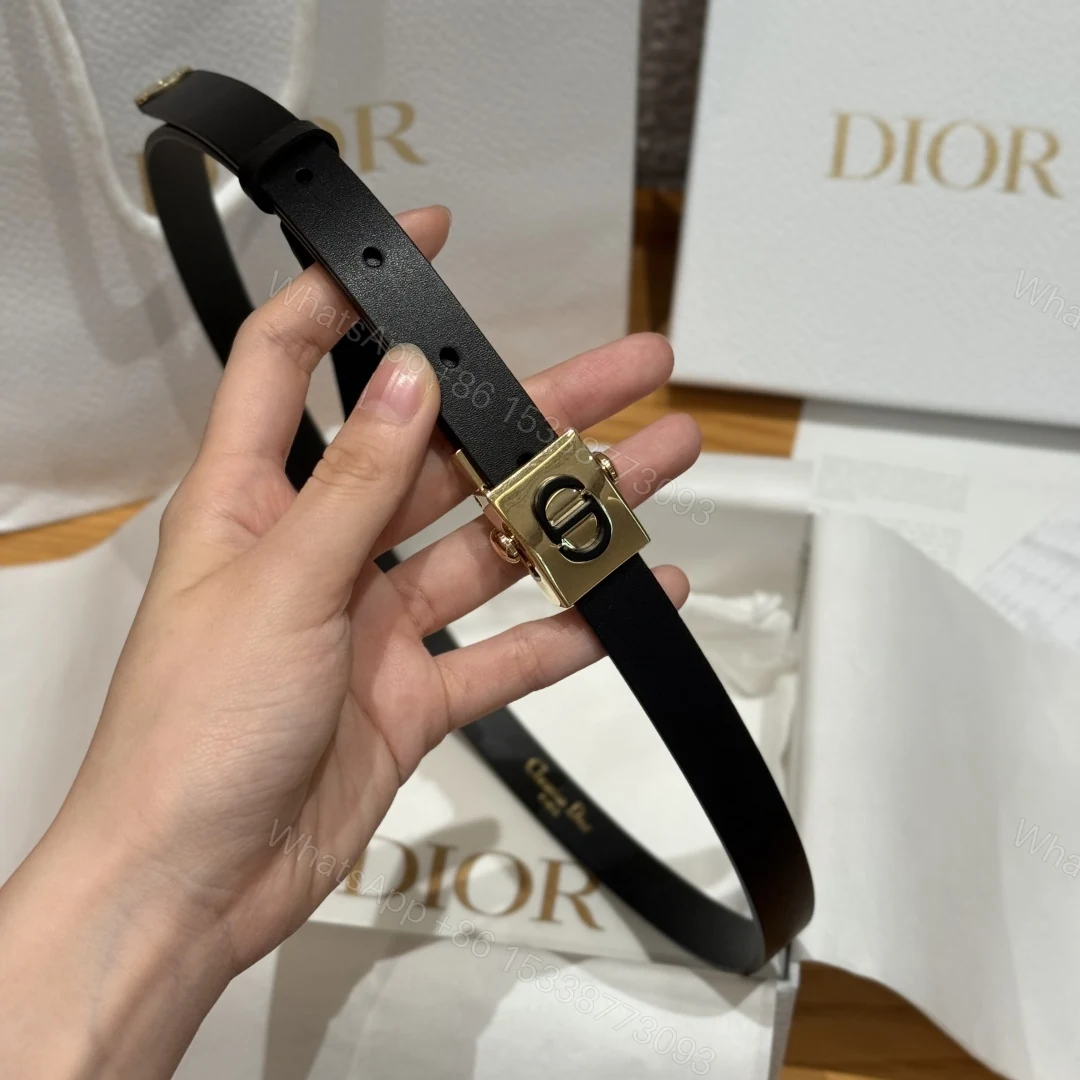 Dior高仿男女款CD黑灰滿版老花皮帶霧面扣設計百搭潮流質感款 — view 1