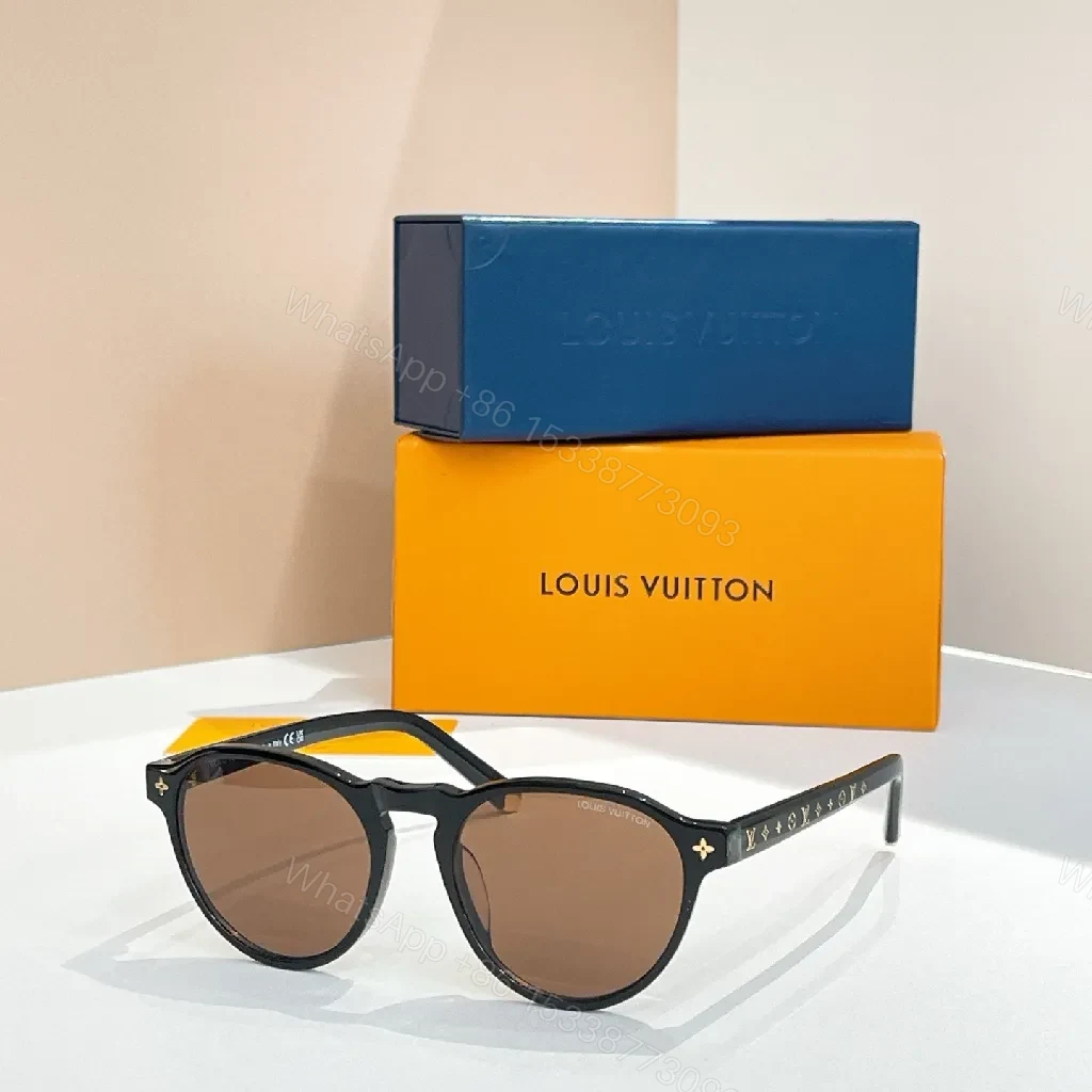 View 3 of Round-Sun Sunglasses: Acetate, Polarized, Luxury-Inspired Design