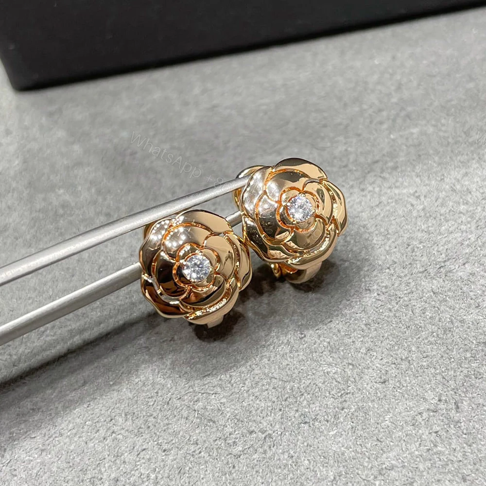 View 3 of CHANEL BOUTON EARRINGS