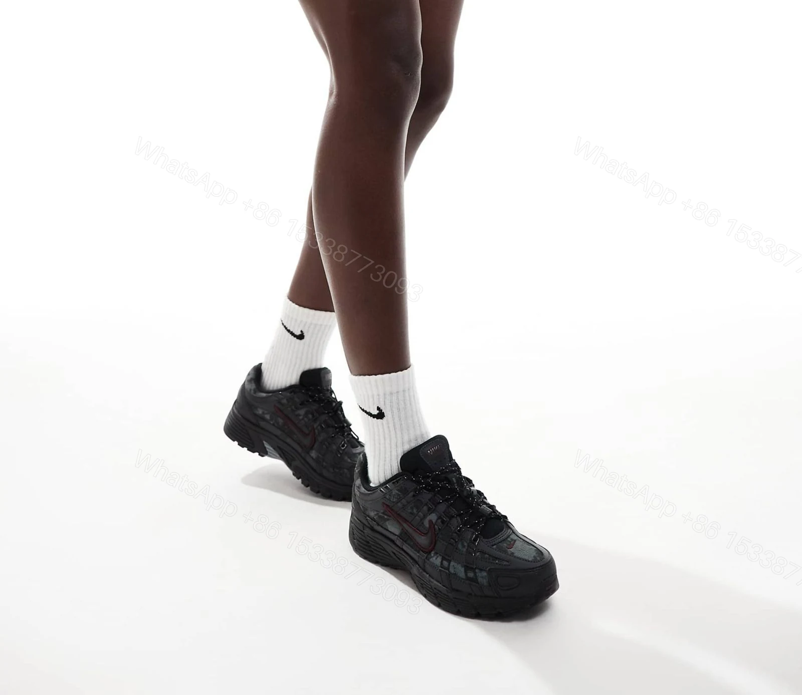 View 2 of NIKE P-6000 TRAINER BLACK MAROON