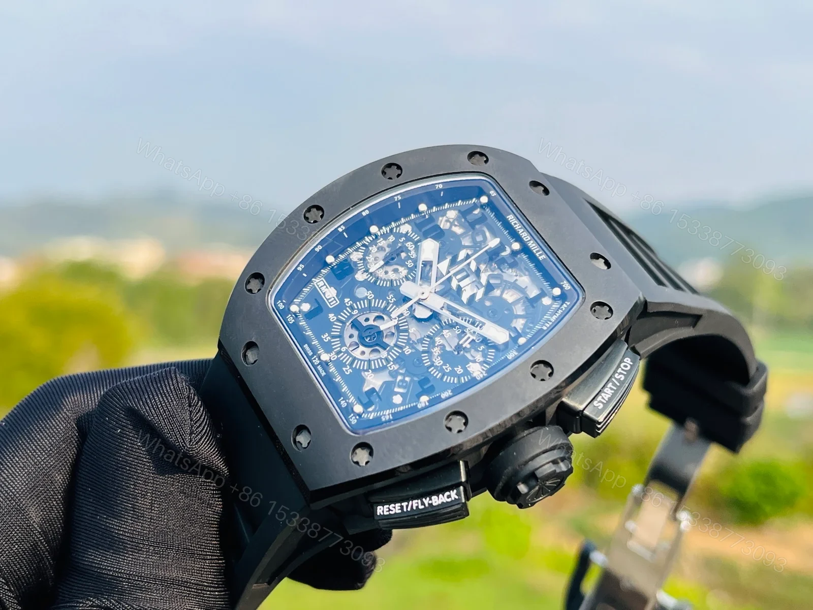 View 4 of Richard Mille RM011-FM Stainless Steel Automatic Chronograph Watch RM011-FM-SS
