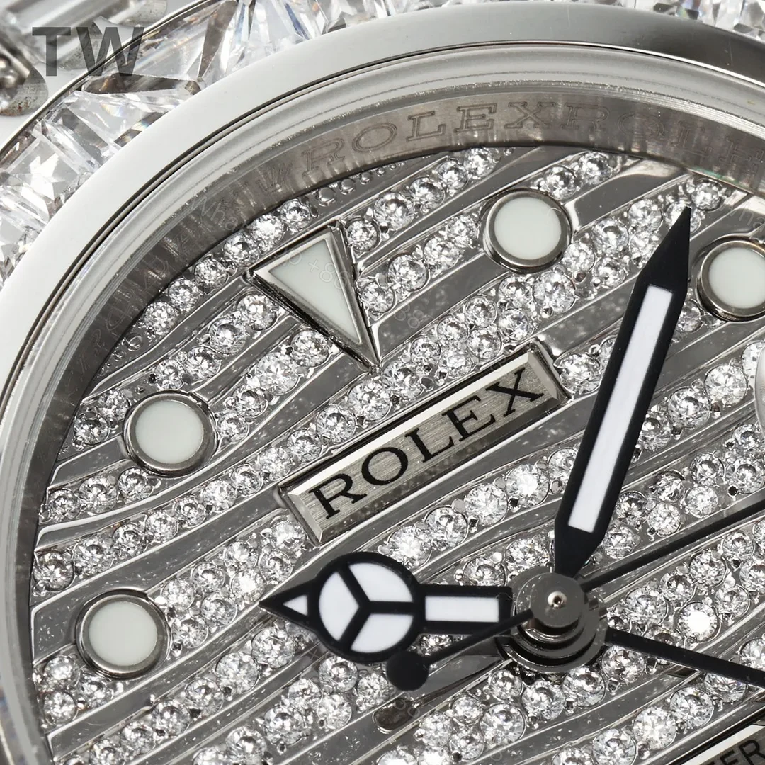 View 4 of KZ Factory Clean Factory TW Rolex GMT II Diamond Watch – Silver