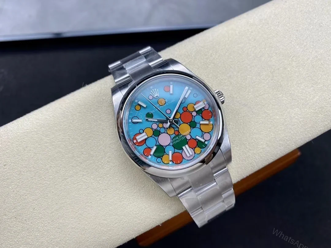 View 5 of Superclone Rolex Oyster Perpetual Turquoise Dial 124300 41 mm