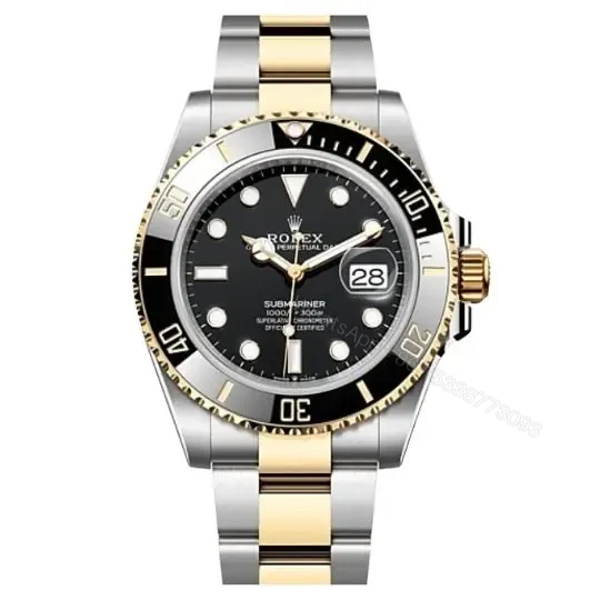 TOP Replica Rolex Submariner – Silver Gold — view 1