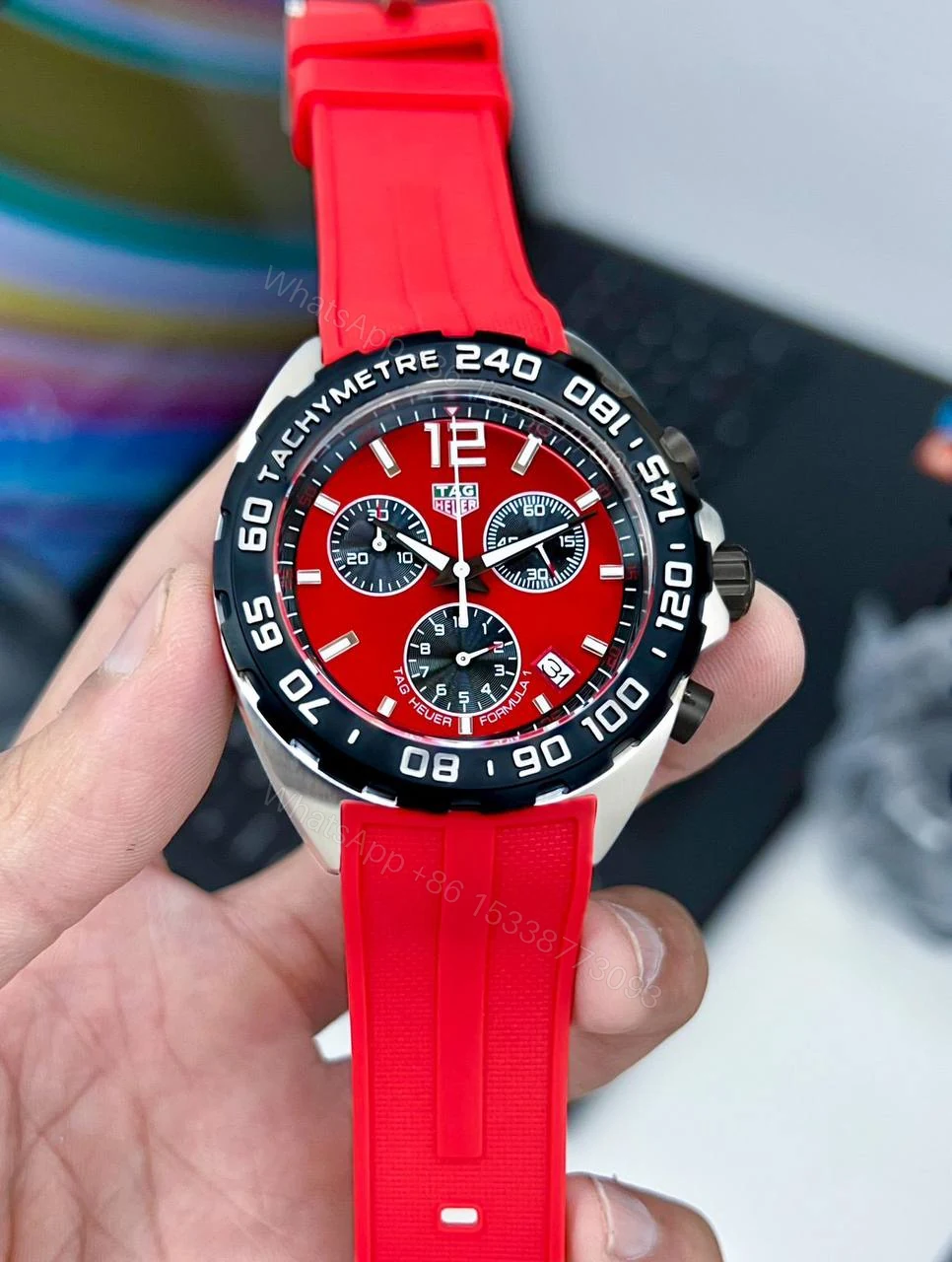 View 2 of Tag Heuer Formula 1 Red Chronograph 40mm Quartz