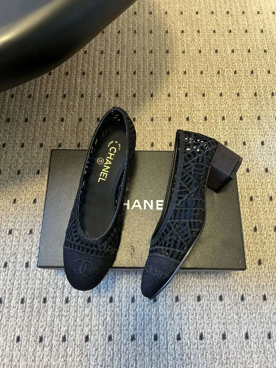 View 6 of Lace-Overlay Ballet Flats: Subtle Texture, All-Day Comfort