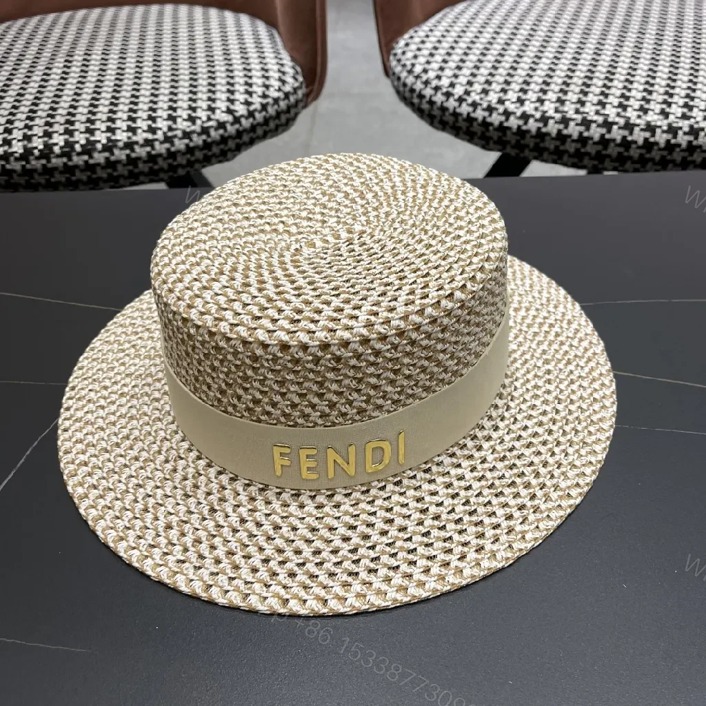 Sun-Kissed Straw Boater with Luxe Logo Band — view 1