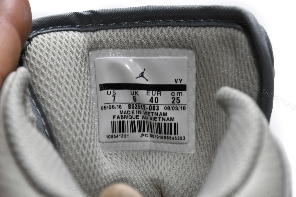 View 9 of Air Jordan 1 Mid Light Bone 852542-003