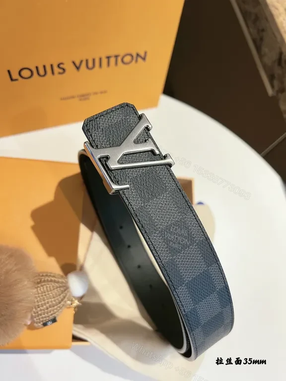 View 4 of Damier Graphite 35mm Belt â€” Luxury Casual? 35mm Belt