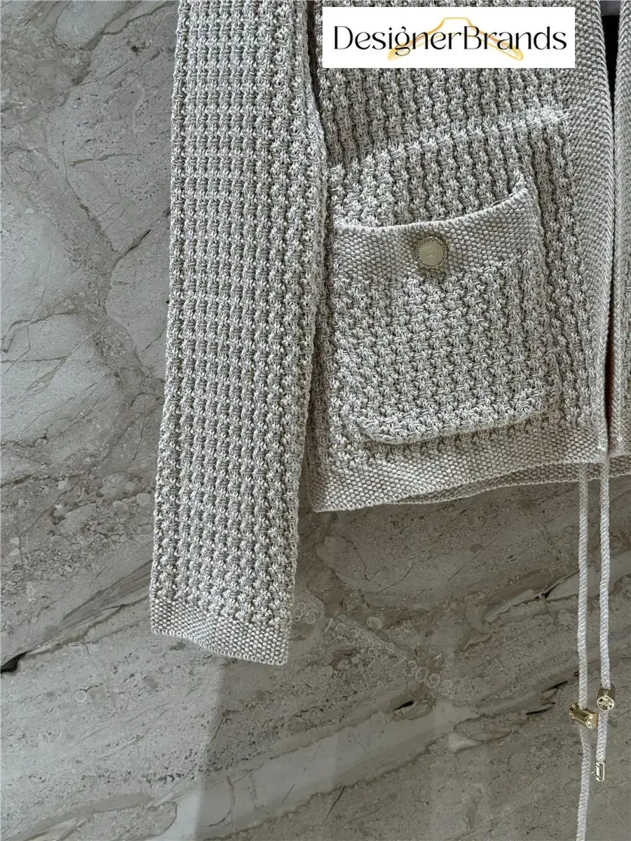 View 6 of Textured Knit Cardigan: Everyday Luxe with Practical Details
