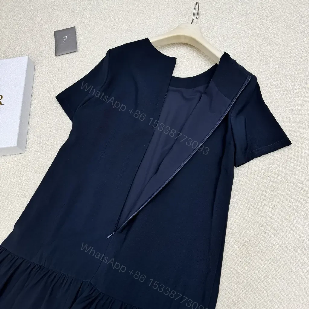 View 11 of Chic Black Dress with Subtle Couture Detailing - All-Day Wear