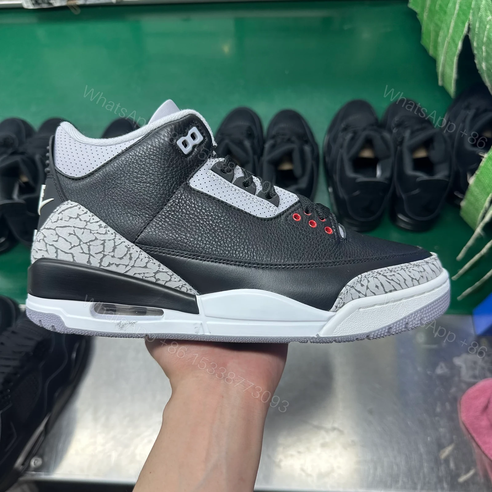 Jordan 3 Retro OG Black Cement (2024) — view 1