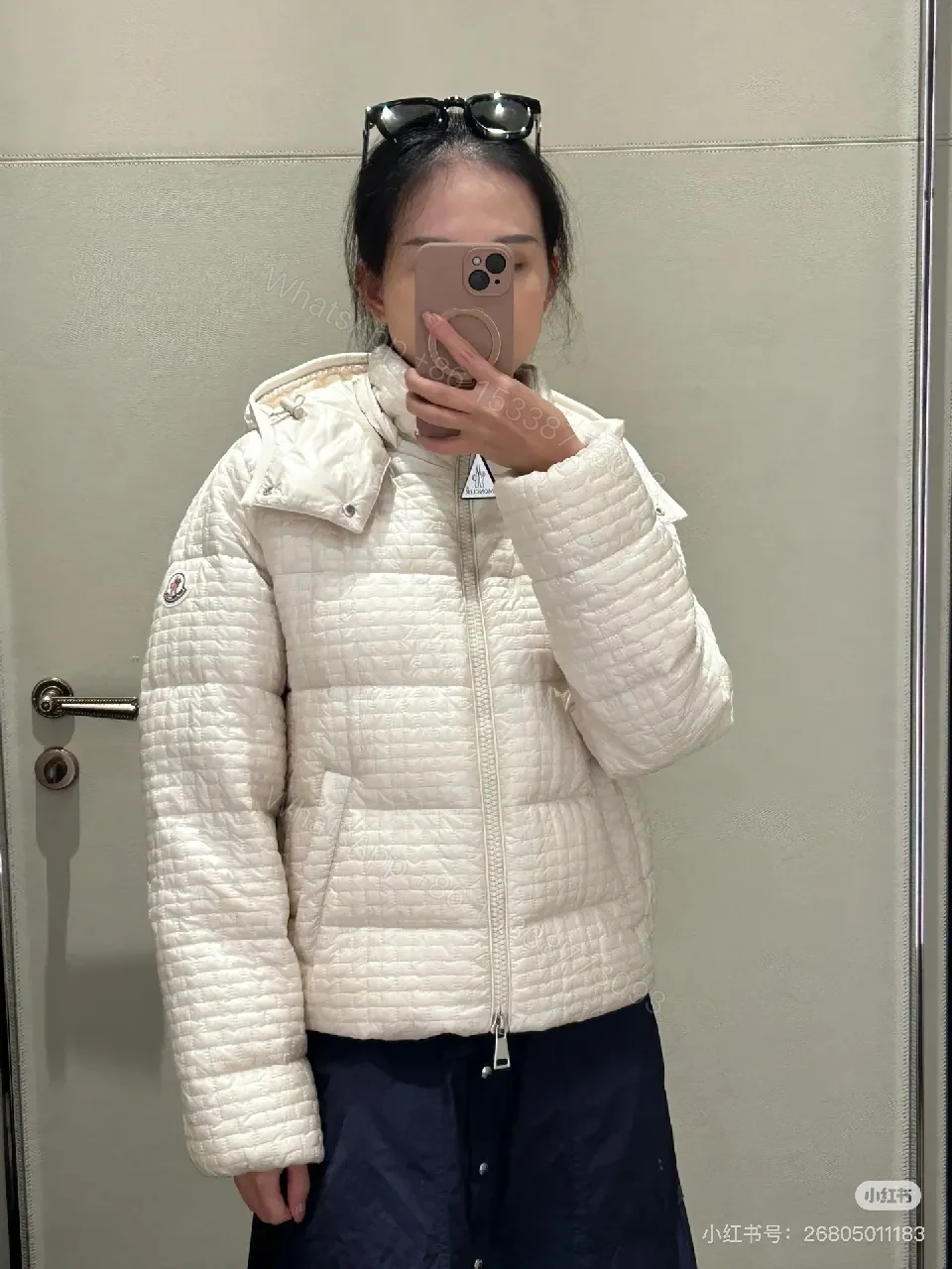 View 6 of Quilted Off-White Hooded Jacket: Lightweight Warmth, Premium Structure