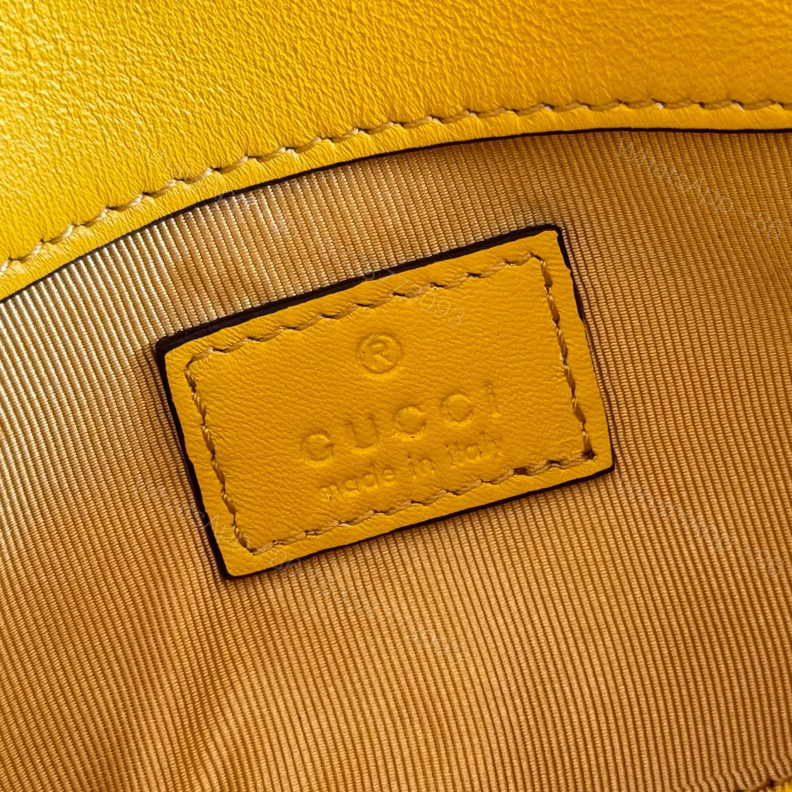View 6 of GUCCI GG MARMONT BAG 16 IN YELLOW LAMBSKIN