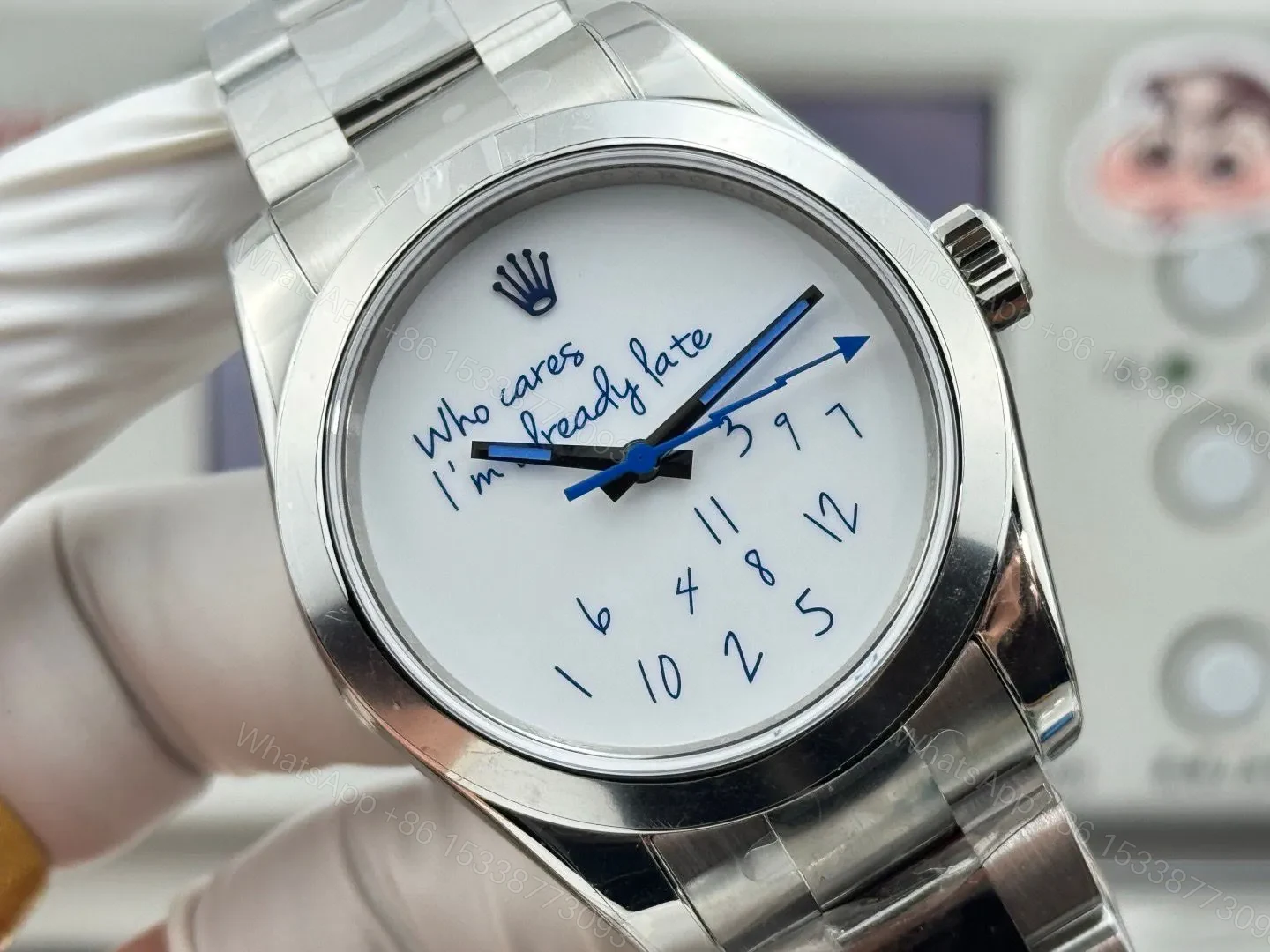 View 2 of Fake Rolex Milgauss Who Cares Best White Dial Oyster Bracelet 40MM RLX-MIL-126300-WHT40-OYS