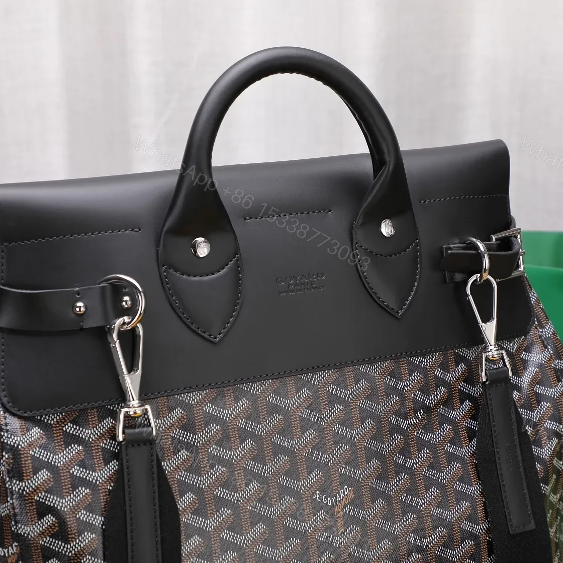 View 2 of Goyard Steamer GM Black Leather Travel