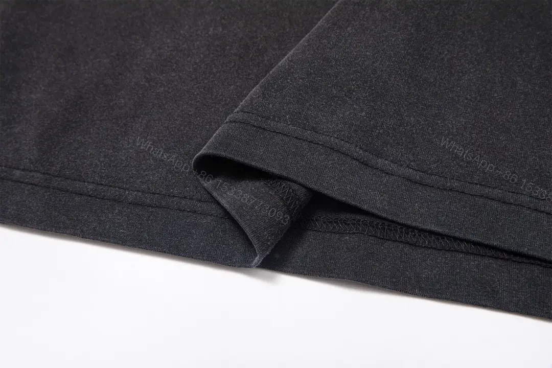 View 11 of Black Cotton Graphic Tee / Elevated Streetwear / Subtle Luxe Print T-Shirt