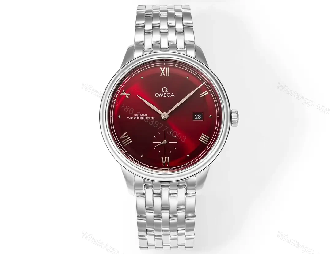 Omega De Ville Prestige Automatic Red Dial Stainless Steel Men’s Watch 41mm — view 1