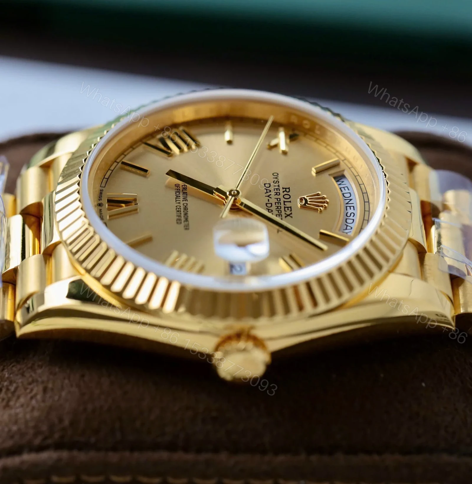 View 7 of Superclone Rolex Day-Date Roman Champagne Dial 228238 40 mm