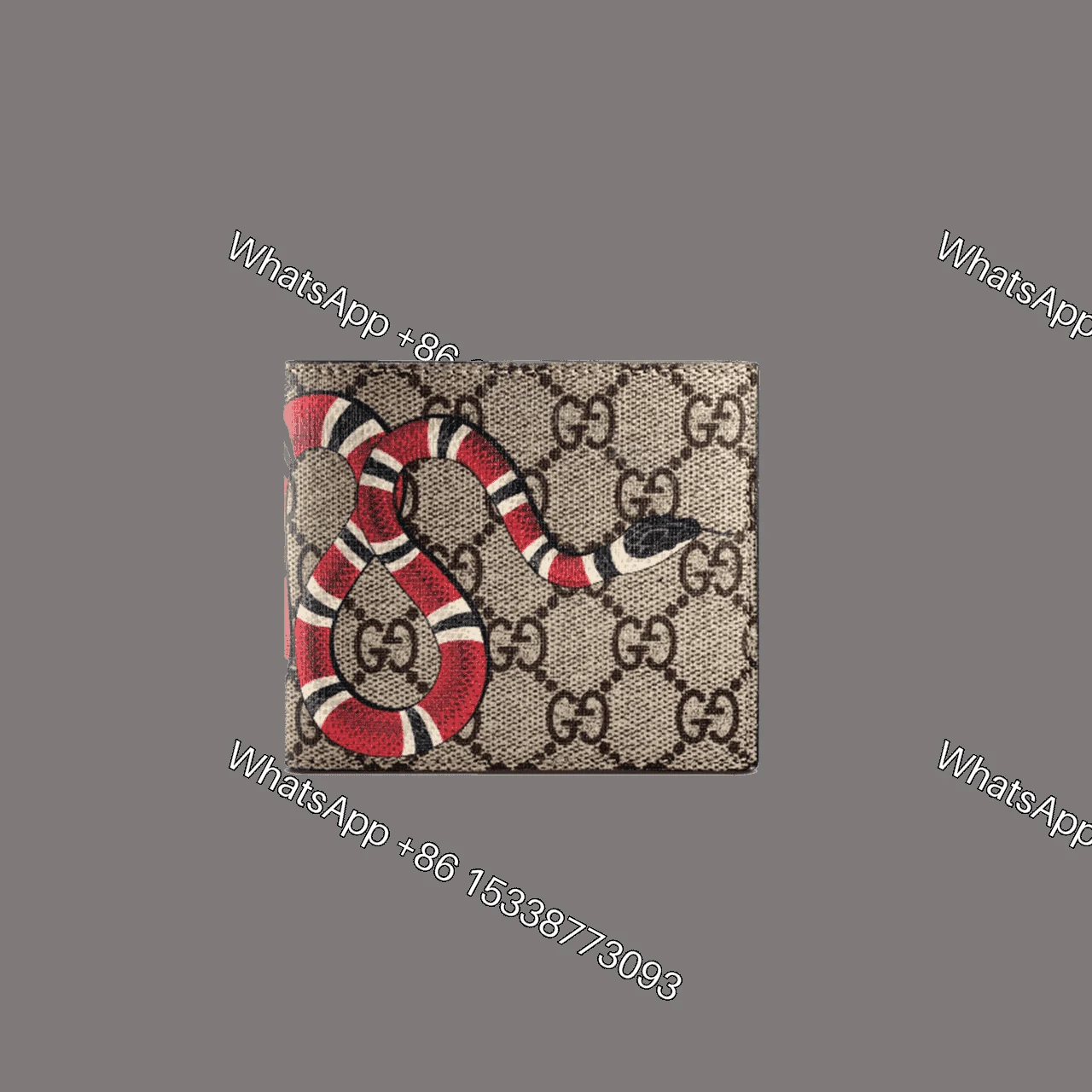 GUCCI KINGSNAKE PRINT GG SUPREME WALLET — view 1