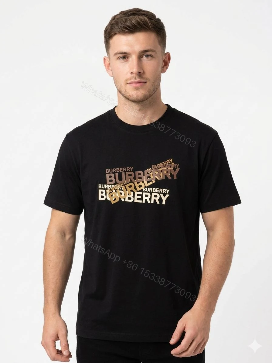 FIRST COPY BURBERRY DESIGNER ROUND NECKS SUMMER T-SHIRT — view 1