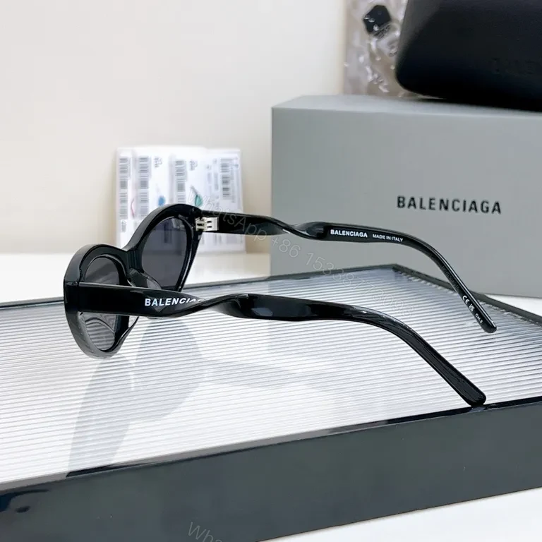 View 9 of Bold Minimalism White Cat-Eye Sunglasses