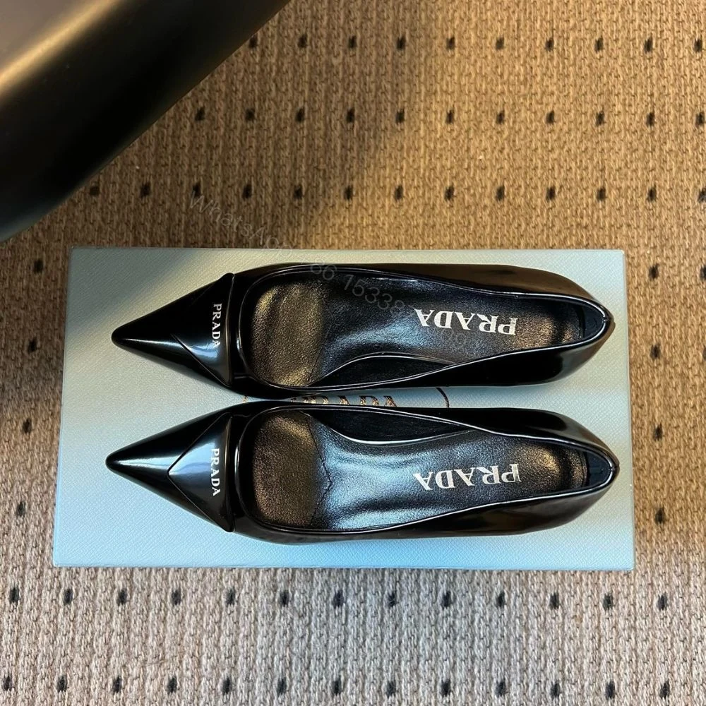 View 5 of Prada Brushed Leather Pumps Black 1I928M 055 F0002 F 075