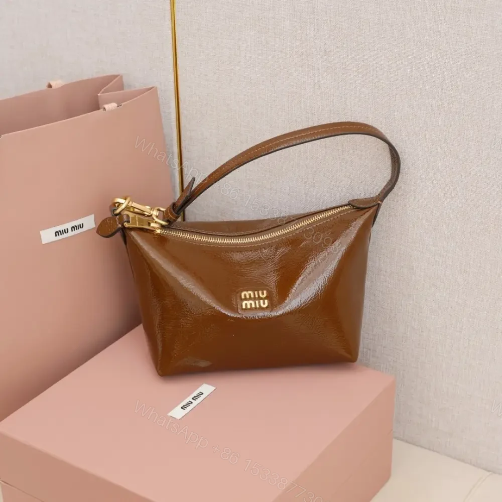 View 8 of 高仿miumiu*Naplak系列5NE841小羊皮飯盒包棕色免檢版