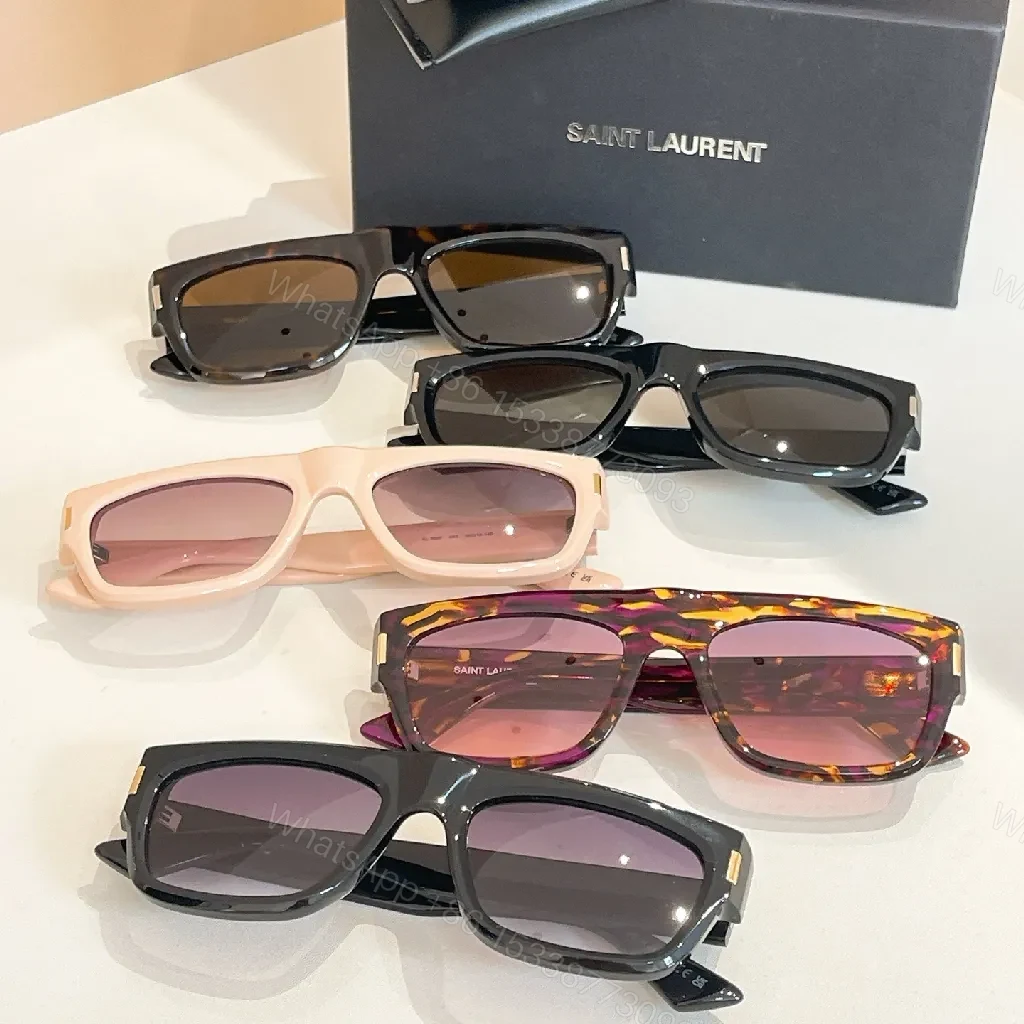 View 9 of Chic Black Acetate Sunglasses – Modern Rectangle, UV400 Lenses