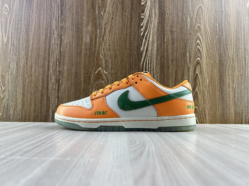 Orange-Accent Nike-Style Low-Tops: Luxe Everyday Comfort Sneakers — view 1
