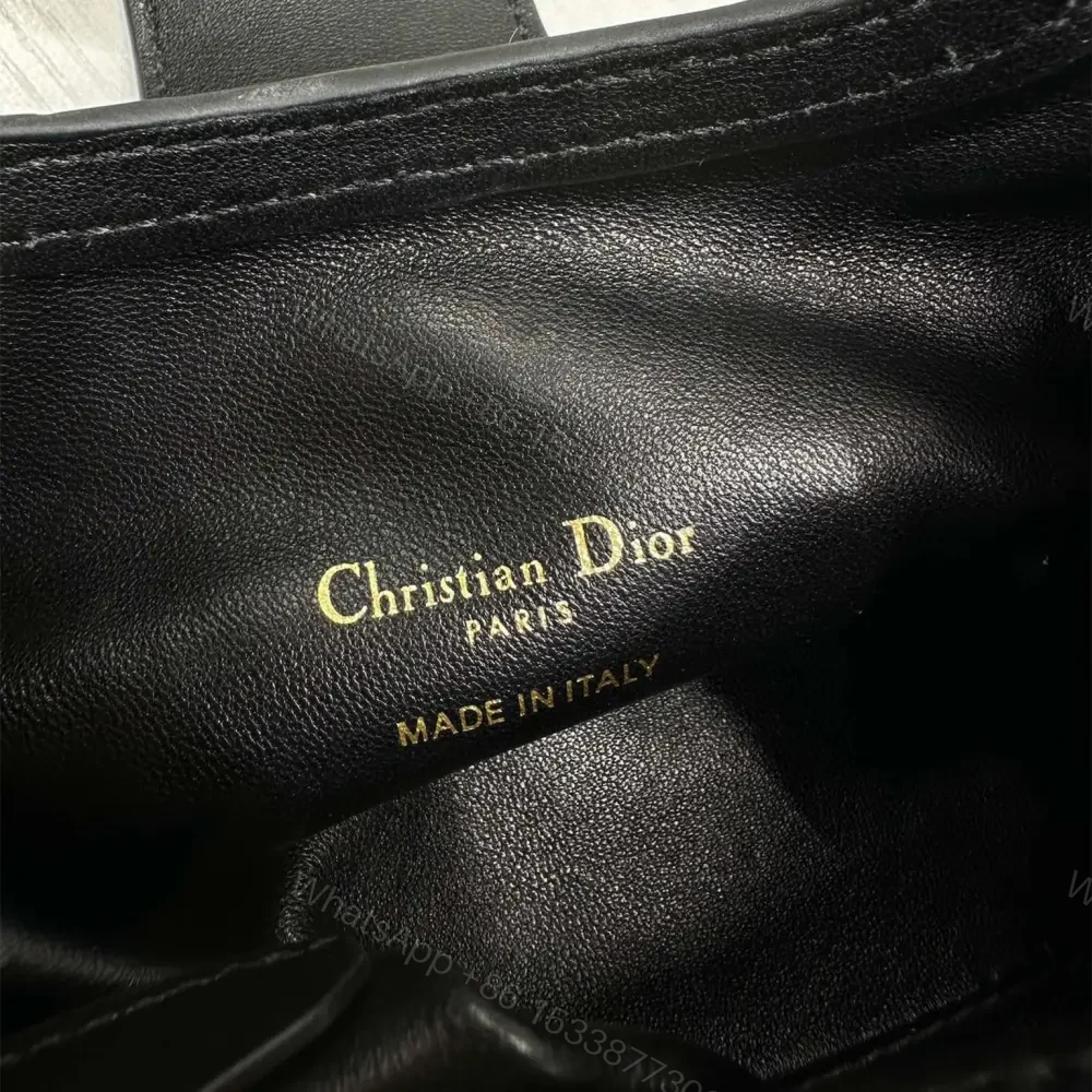 View 7 of 高仿Dior*JolieHandle系列S312M900環扣小羊皮手提包黑色免檢版