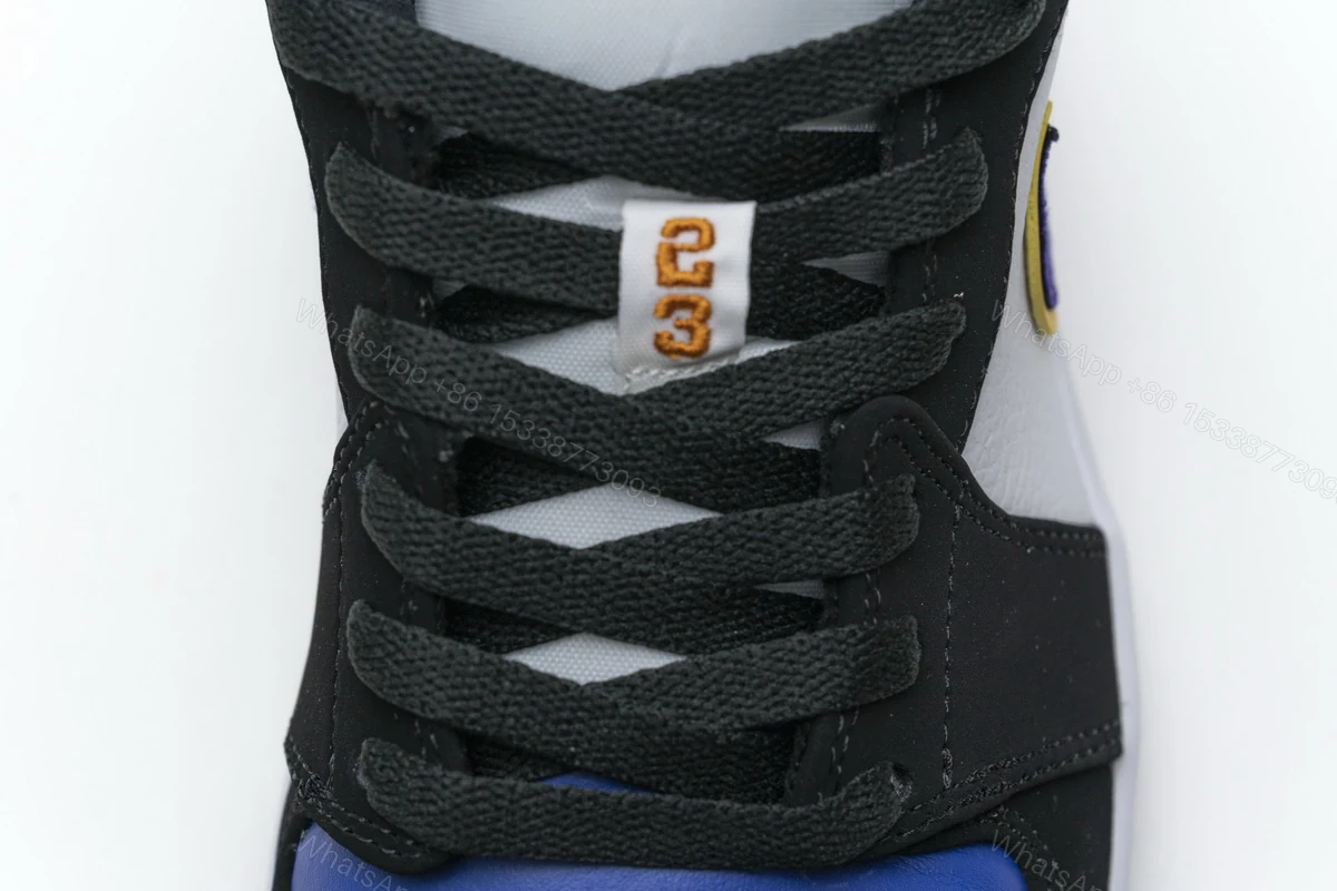 View 8 of Air Jordan 1 Low Lakers Top 3 CJ9216-051