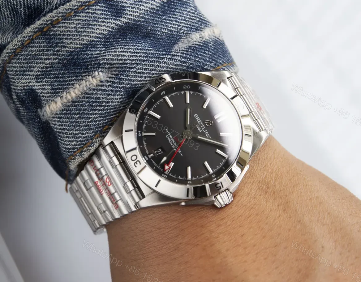 View 5 of Breitling Chronomat Automatic GMT 40 NFL Cleveland Browns Edition A32398E2IBIAI