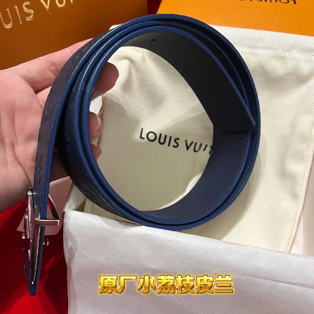 View 10 of Bold Signature Strap Belt: Monogram LV-Inspired Buckle Belt