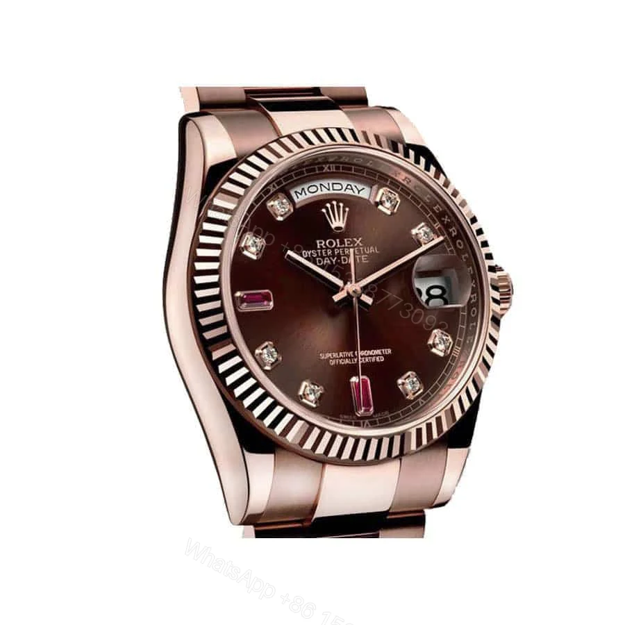 View 3 of Rolex Day-Date 128235 AR Super Clone : 36mm Rose Gold Wrapped Chocolate Dial President with Caliber 3255