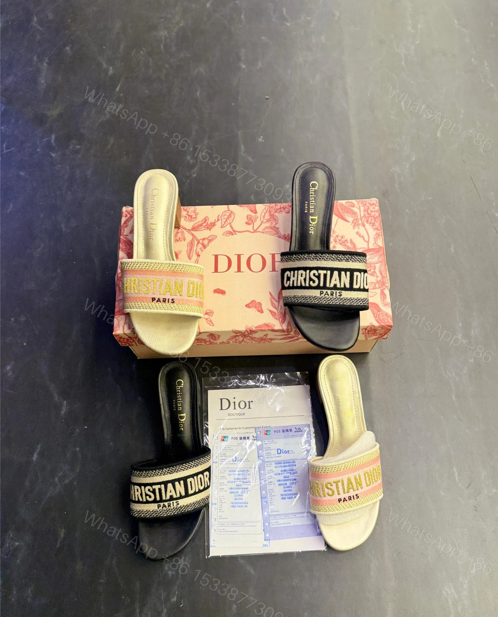 View 6 of First Copy Christian Dior Block Heels