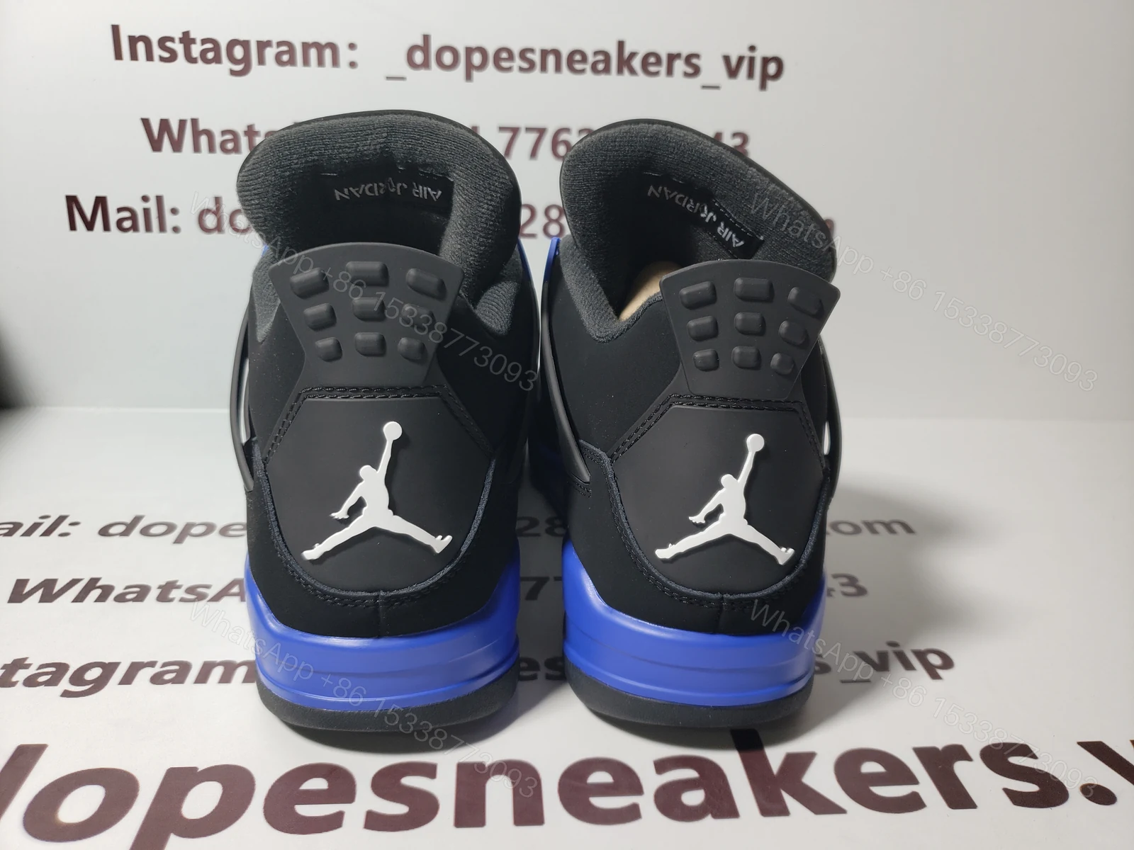 View 4 of Air Jordan 4 Retro Black Game Royal CT8527-018